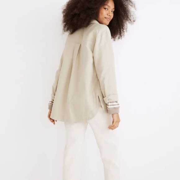 Madewell Women’s Waffleback Branner 100% Cotton Shirt Jacket Size Medium - Picture 3 of 14